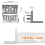 Venta al por mayor personalizada 2 Mm de espesor SUS 304 Drenaje de piso con entrada de pared de acero inoxidable en forma de L