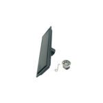 304 Stainless Steel 20-120 Mm Black Rectangular Invisible Floor Drain with Extended Tube And Common Self Seal Odor Proof Core