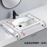 KJ-8802 Pedestal Sink Armrest – the Versatile Stainless Steel Plus ABS Bathroom Handrail