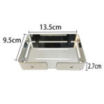 Stainless steel double-layer soap holder bathroom shelf