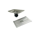 10*15cm Rectangular Light Bamboo Pattern 201stainless Steel Kitchen Shower Bathroom Plastic Magnetic Suspension Core Floor Drain