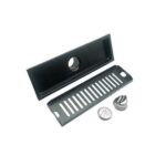 Black Engineer 10*50 Cm Linear 304 Stainless Steel Rectangular Floor Drain with Common Odor Proof Core And Extension Tube