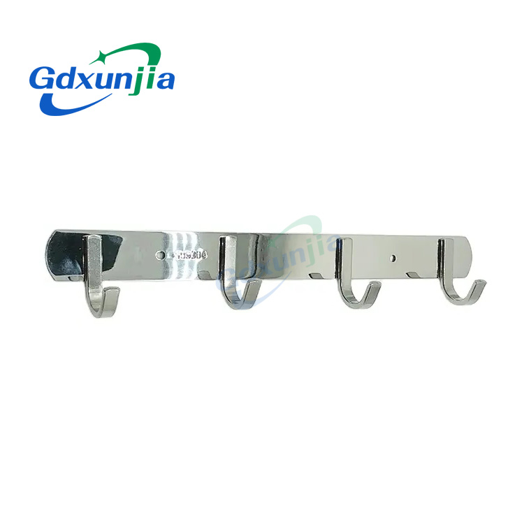 Xunjia/xinzhijia – Wall Mounted 304 Пулоди Зангнамезадагӣ 4 Ҳукҳои мураббаъ барои овезон кардани либос