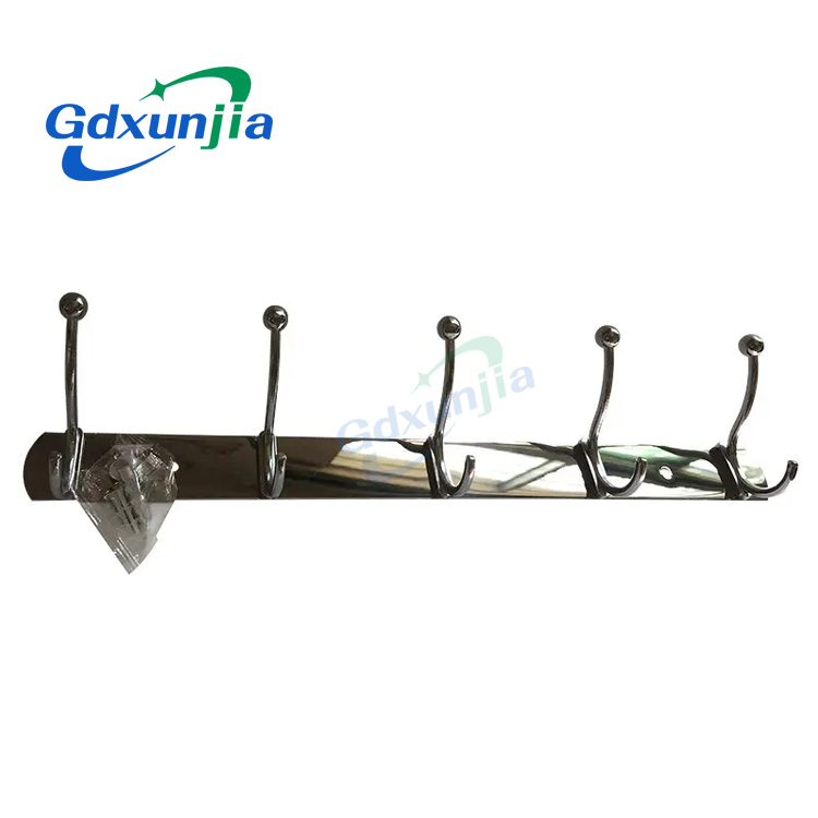 Xunjia/xinzhijia – Stainless Steel Plate White Coat Hook Bedroom Door Clothes Free Punching Small Hook Pendant Hanging Clothes Door Rear Hook