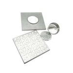 حار بيع 20*20 سنتيمتر 2 مللي متر سميكة 304 مصرف أرضي مربع من الفولاذ المقاوم للصدأ مع عنصر فلتر