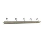 Xunjia/xinzhijia – 2023 New Modern High Quality Wall Bathroom Accessories Bathrobe Hanging 5 Hooks Stainless Steel Flat Bar Single Layer Coat Hooks