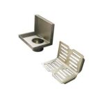 Venta al por mayor personalizada 2 Mm de espesor SUS 304 Drenaje de piso con entrada de pared de acero inoxidable en forma de L