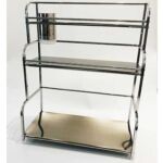Xunjia/xinzhijia – New Modern Customized Open Kitchen Household Storage Rack Three-layer Shelf Storage Rack
