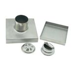 Xunjia/xinzhijia – Wholesale 2mm Thick The Invisible Tile Insert 304 Stainless Steel Square Floor Drain