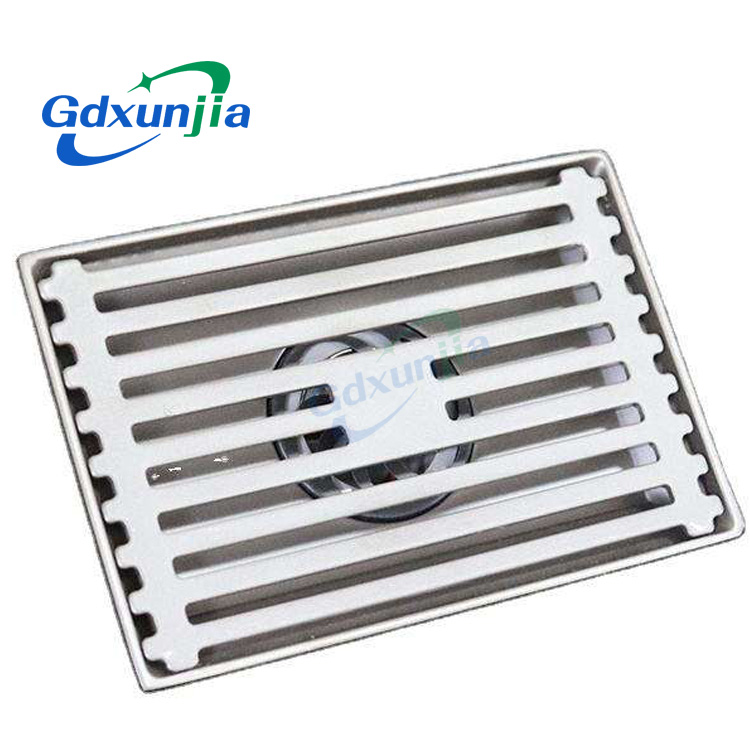Chinese Supplier Anti-odor Bathroom Shower Square 201 Stainless Steel Floor Drain