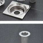 Premium Stainless Steel Floor Drain Core 304,  Anti-Odor,Efficient Drainage