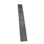 Stainless steel floor drain engineering 8 * 60 stainless steel gun gray solid strip side drainage extension bamboo floor drain manufacturer