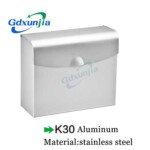 Xunjia/xinzhijia – Logo Custom Thickened Luxury K30 Aluminum Metal Square Car Tissue Box Bracket