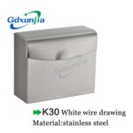 Xunjia/xinzhijia – Logo Custom Thickened Luxury K30 Aluminum Metal Square Car Tissue Box Bracket