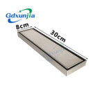 Invisible large drainage thickened rectangular concealed stainless steel floor drain in the bathroom