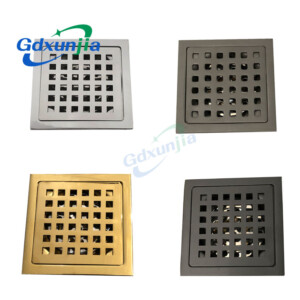 Grid stainless steel floor drain can be produced in different colors.
