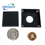 Hidden stainless steel floor drain, ceramic tile floor drain of different colors.