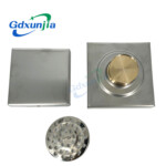 Hidden stainless steel floor drain, ceramic tile floor drain of different colors.